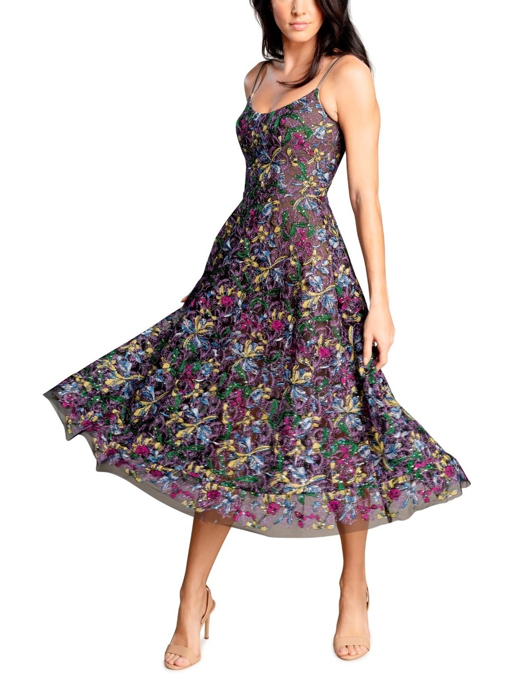 Dress the Population Uma Embroidered Dress